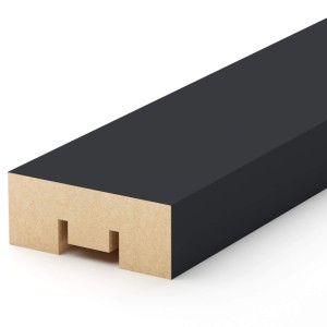 Рейка Интерьерная МДФ Stella Бриона Standart Black Edition