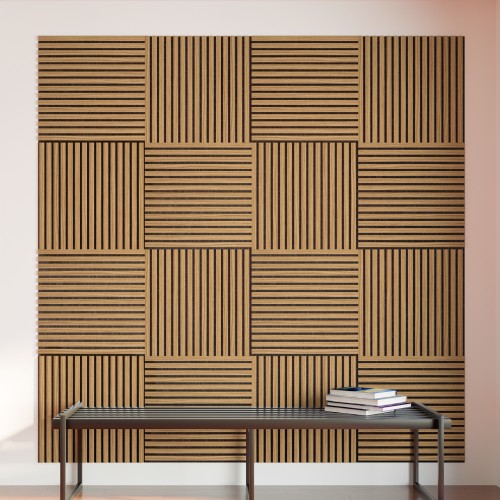 Панель стеновая акустическая МДФ Stella Comfort Standart Дуб Сальвадор