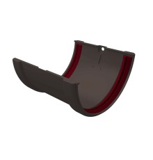 Соединитель желобов ПВХ Grand Line Графит (RAL 7024)