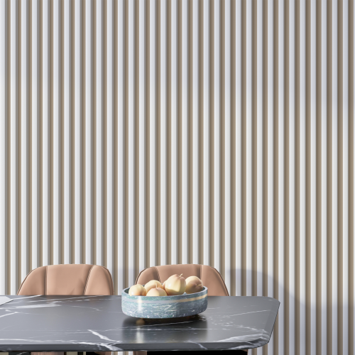 Рейка Интерьерная МДФ Stella Модель 12 Standart Белый