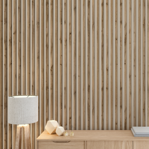 Рейка Интерьерная МДФ Stella Модель 12 Light Пекан